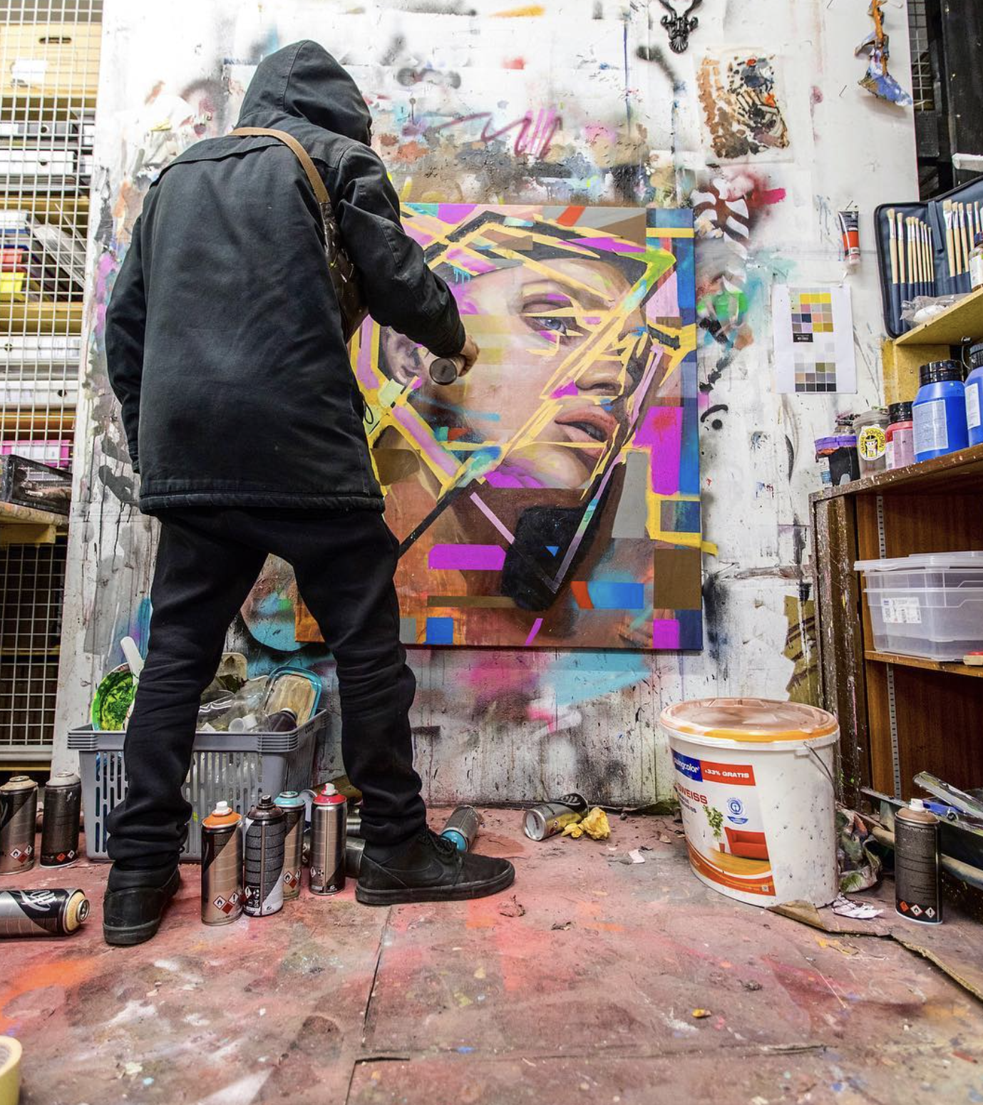 Dario De Siena in his studio